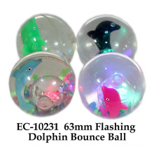 Funny 65mm Flashing Water Bouncing Ball Golfinho Toy